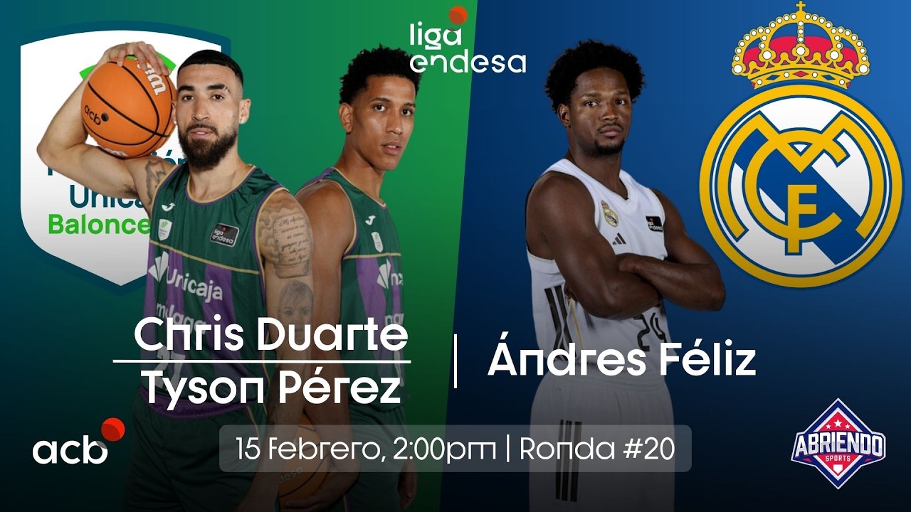 Chris Duarte vs Ándres Féliz: Real Madrid vs Unicaja - Ronda 20 - Liga Endesa 2025