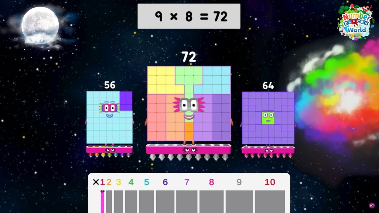 Мир Numberblocks | Простая математика для детей | Изучение таблицы умножения | Умножайте с Number...