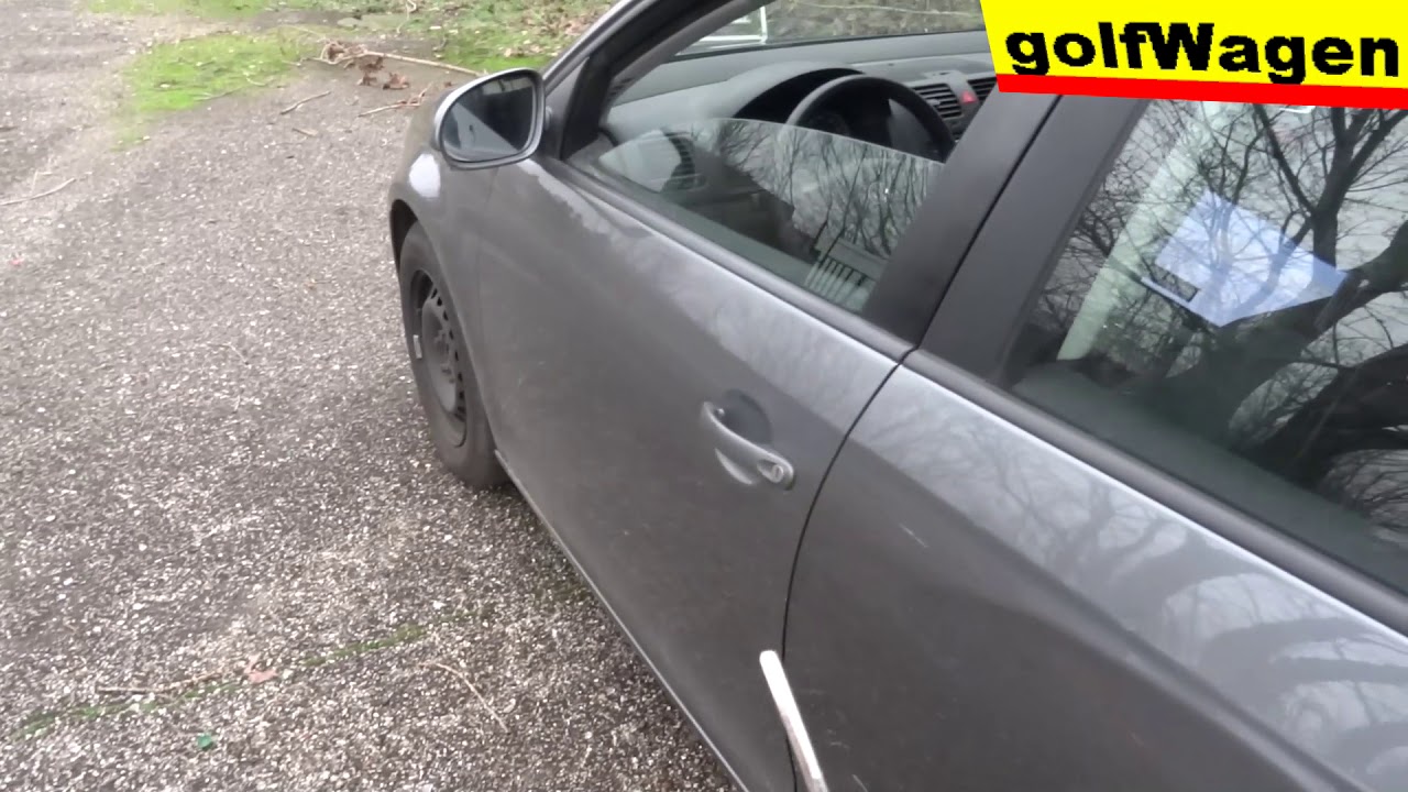 VW Golf 5 selective central locking door with remote control unlock test / 46 - KSG PQ35