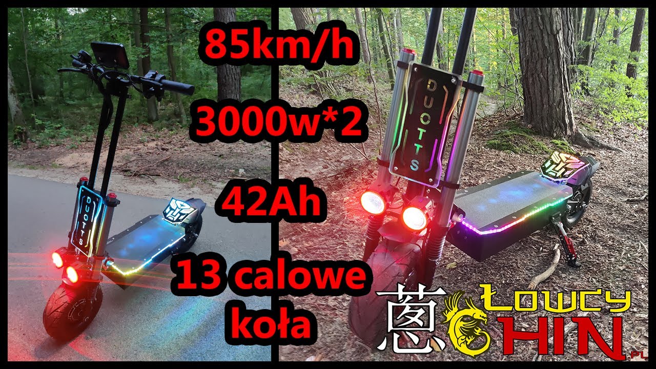 Hulajnoga elektryczna DUOTTS D99 /  OOTD D99 - Test / Recenzja - LowcyChin.pl