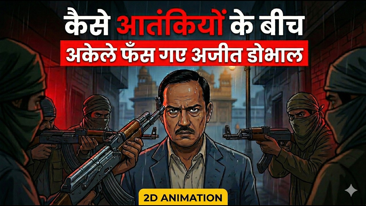 Jab Aatankiyon ke Beech Akele Fas Gaye Ajit Doval | 2D Animation