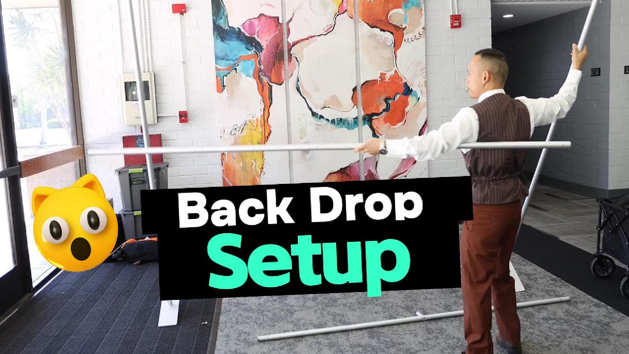Photo Booth Back Drop Setup - Easy Peasy | Photo Booth Rental Company
