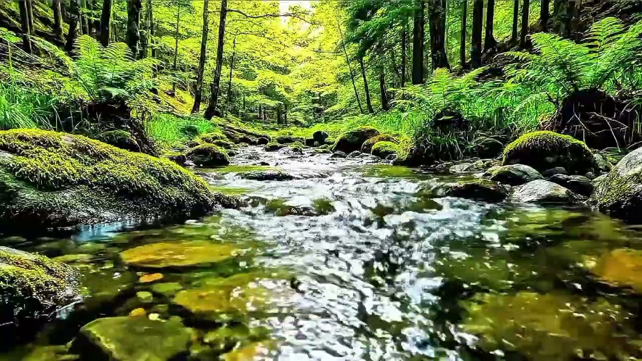 Morning River Calm 🌞 | Fresh Forest River Sounds to Start Your Day Focused & Peaceful