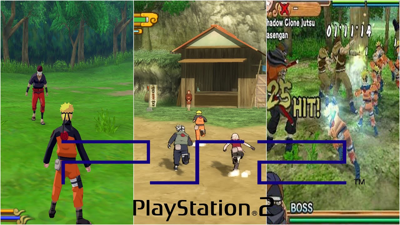 All Naruto Games for PS2-Naruto PS2 Evolution
