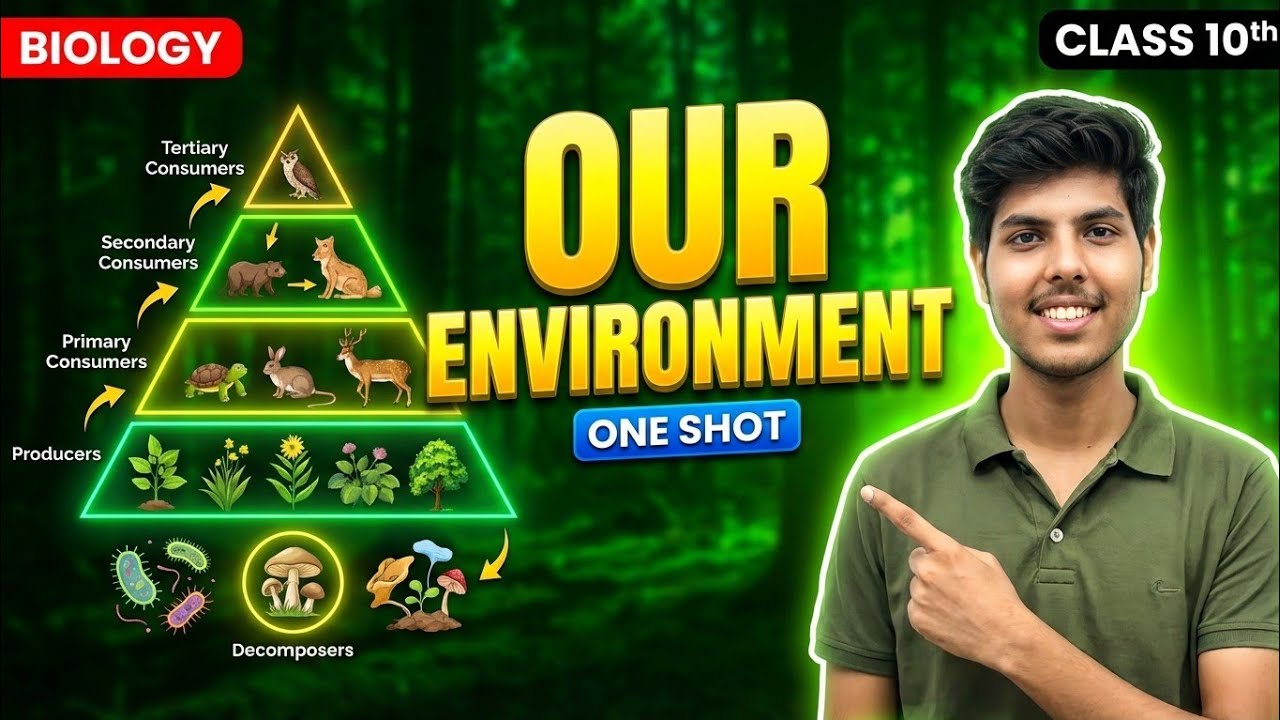🌏Our Environment | Class 10 Biology Fire Shot | Full Chapter Explained | Vsquare Academy