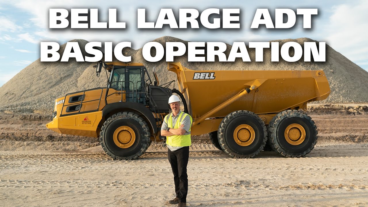 Как управлять большим самосвалом с шарнирно-сочлененной рамой Bell