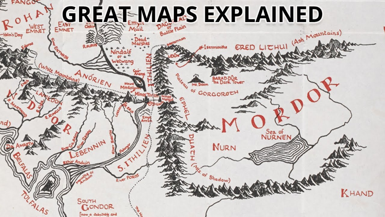 Невероятная карта Средиземья Толкиена | Great Maps Explained