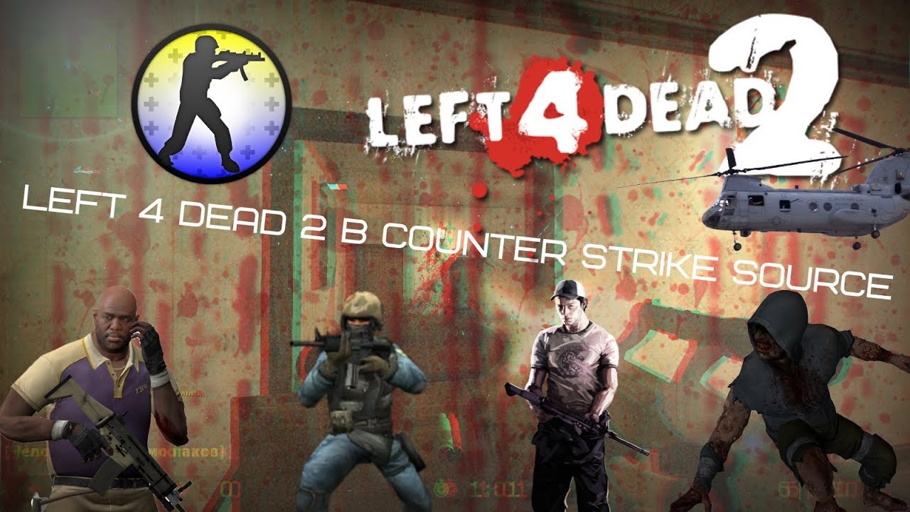 Зомби из Left 4 Dead 2 в Counter-Strike Source! CSS (Zombie Survival)