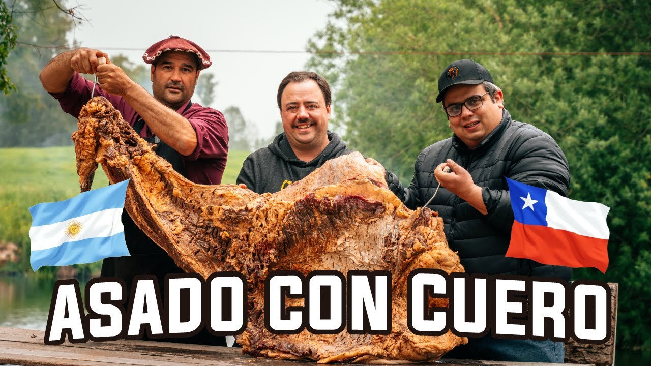 Asado con Cuero de 60 Kg! Enseñado por un Experto (en el Campo, Sur de Chile 🇨🇱)