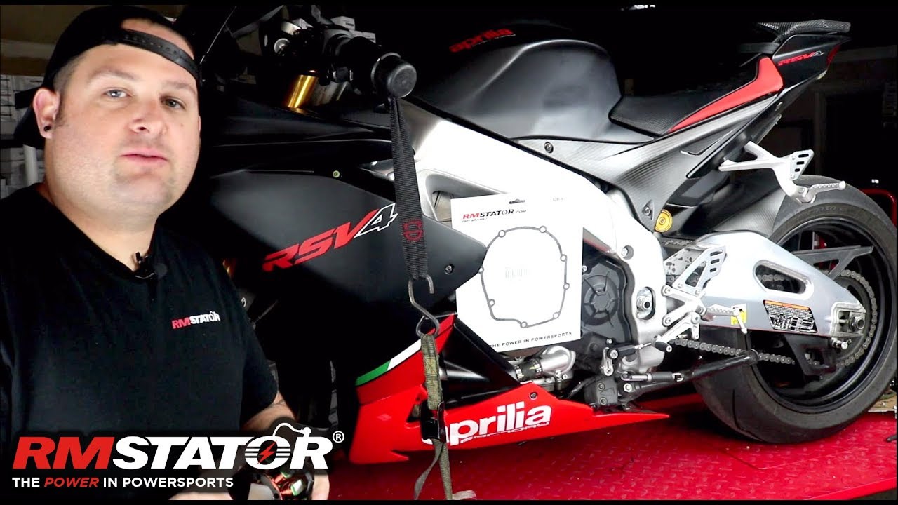 How to Install RMSTATOR Aprilia RSV4 Tuono Kokusan Flywheel Stator Recall Upgrade Kit
