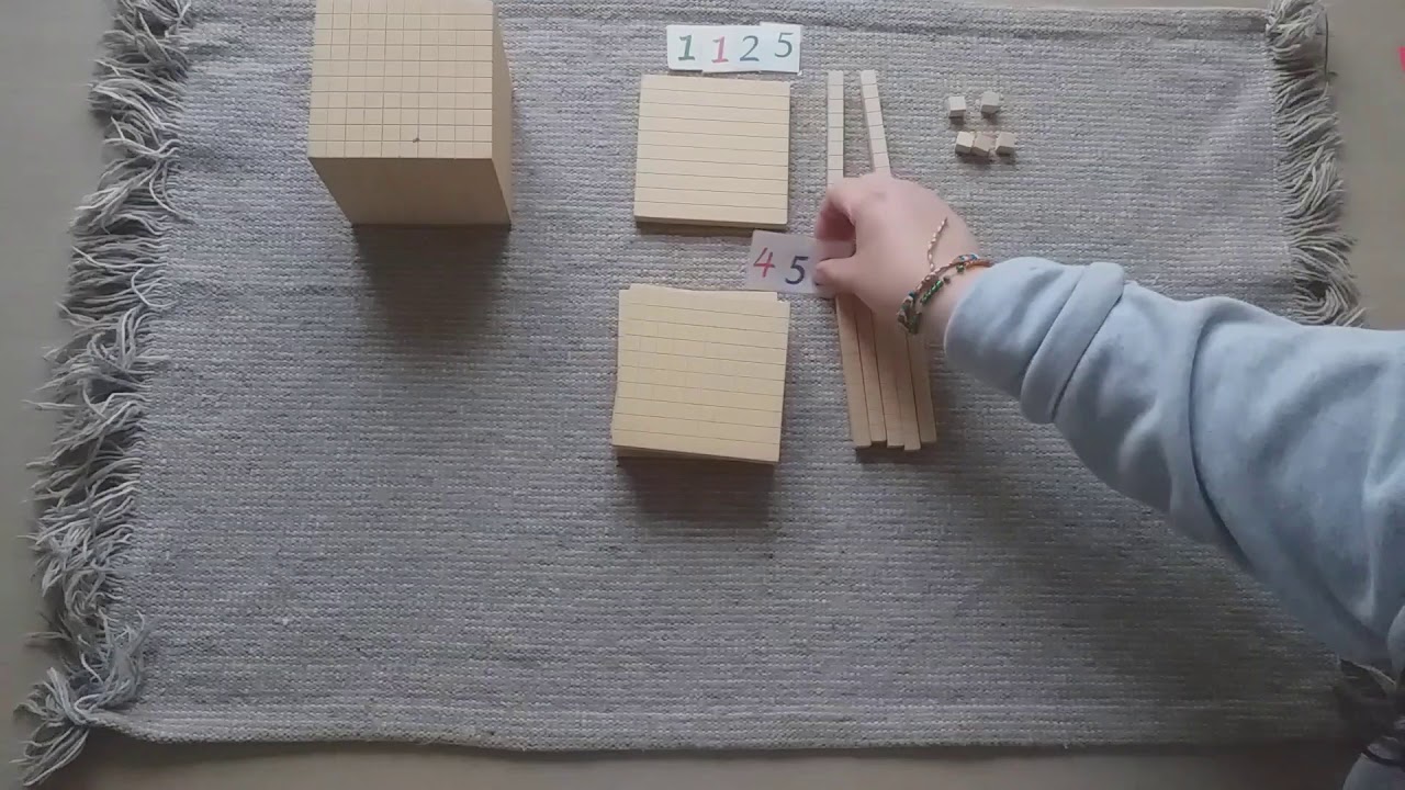 Suma con material concreto y números