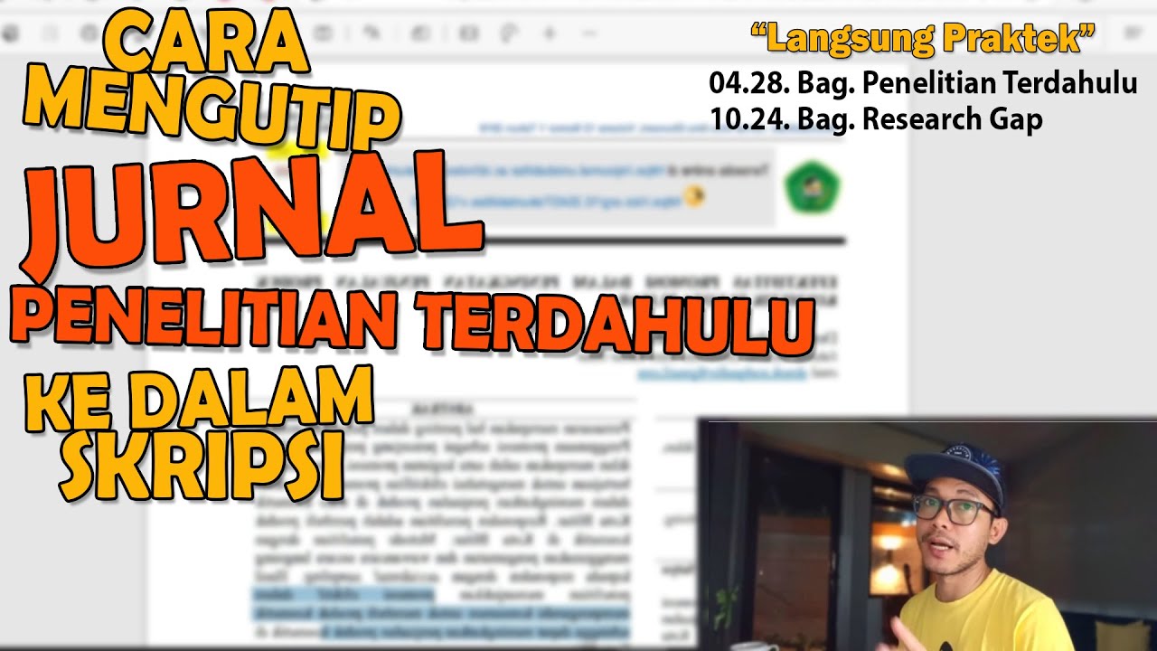 Mengutip Isi Jurnal / Penelitian Terdahulu Ke Dalam Skripsi - Tips Skripsi