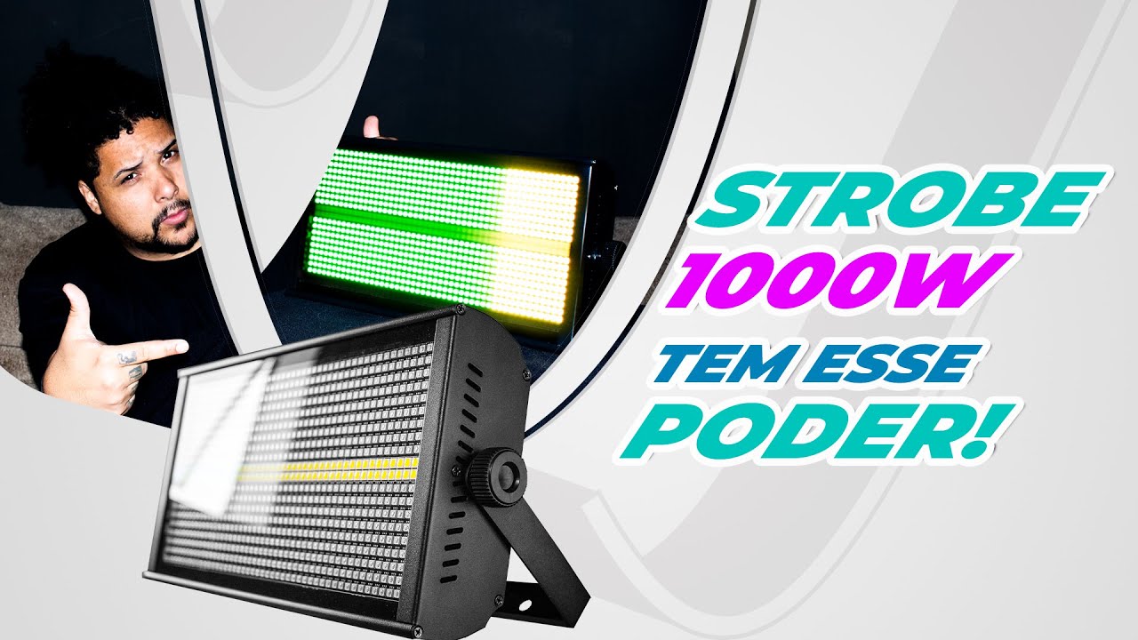 Strobo Led 1000W DMX Rgbw Multi efeitos
