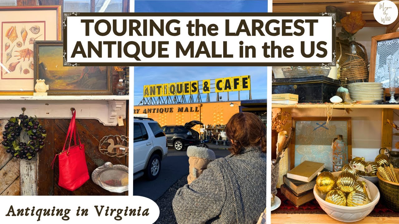 Поиск антиквариата в Вирджинии в торговом центре FACTORY ANTIQUE MALL