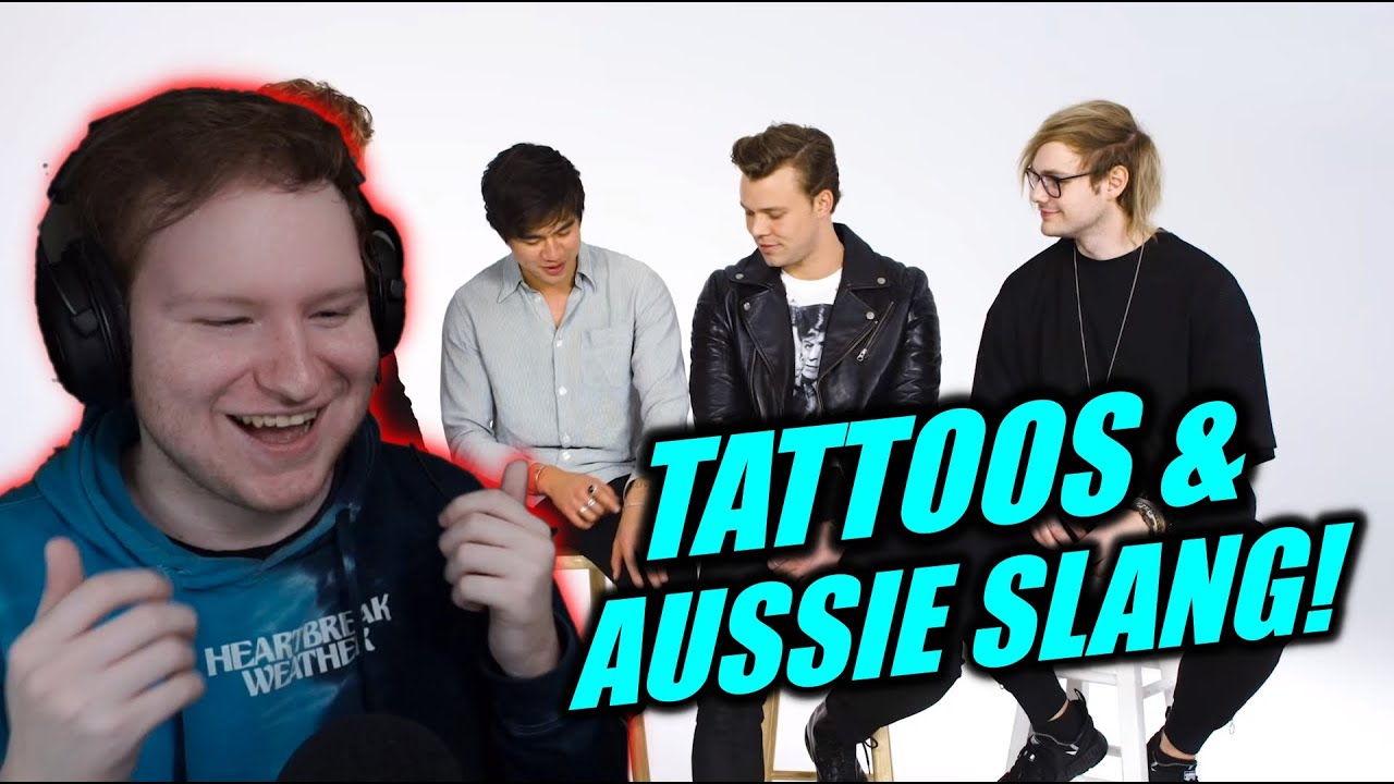 5 Seconds of Summer Explains Tattoos & Teaches Aussie Slang REACTION!!! (Funny Interviews)