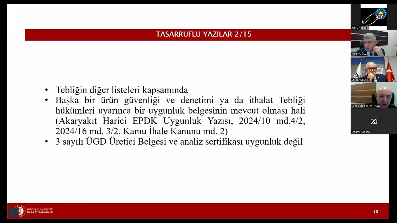 DK1 Tespit Koduna İlişkin Webinar - Sunum