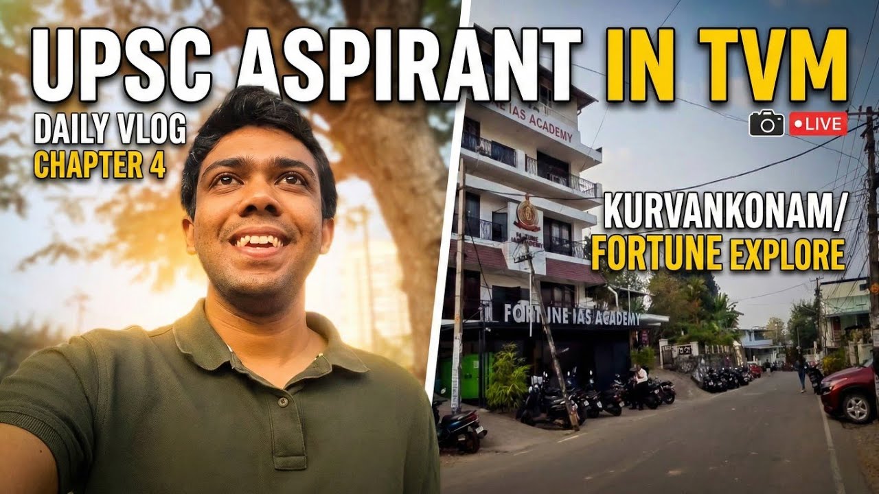 FORTUNE IAS ACADEMY AND KURVANKONAM EXPLORATION |MALAYALAM |#civilservices #upscmalayalam #upscvlog 