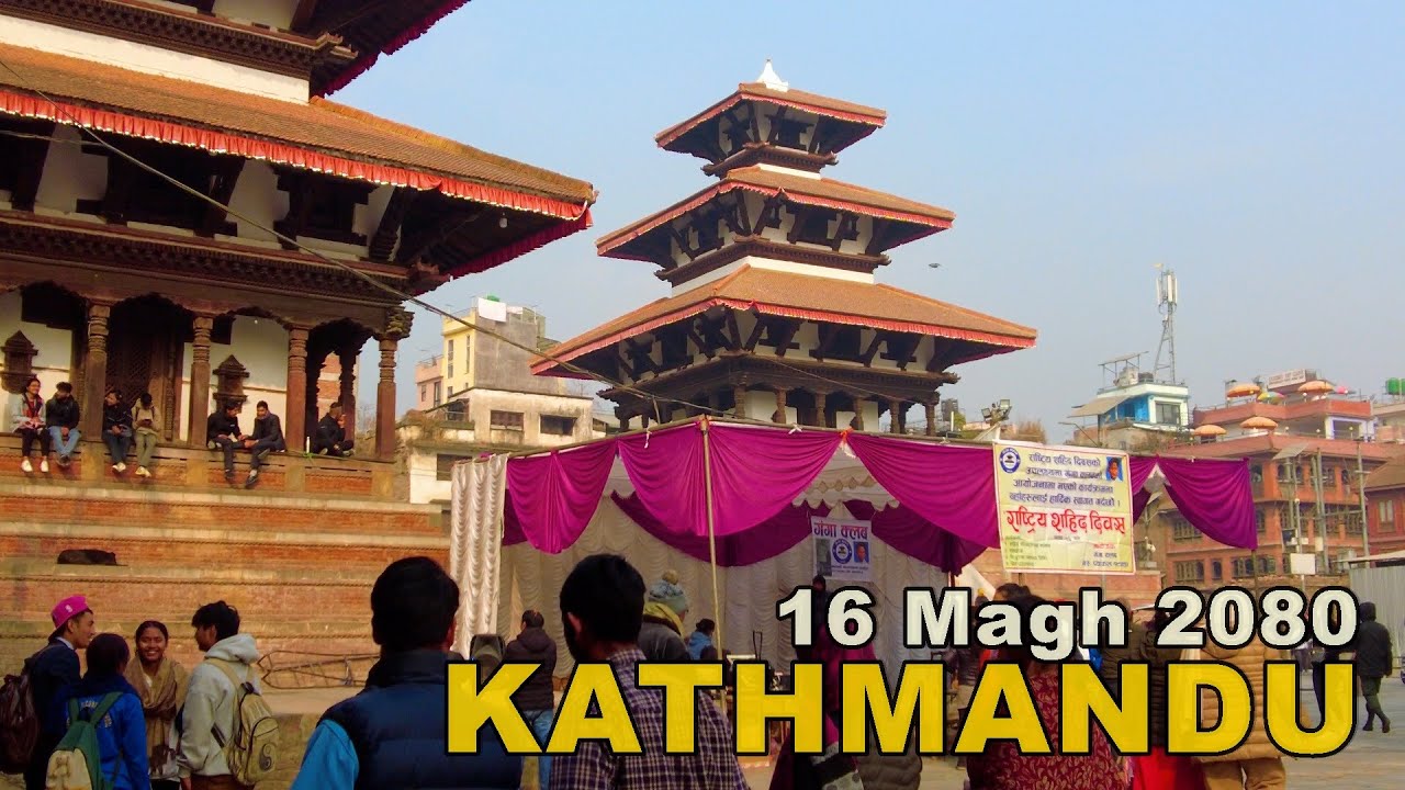 KATHMANDU Winter Morning Walk Around Popular Streets of Capital City Nepal 🇳🇵 - 4K HDR 2024