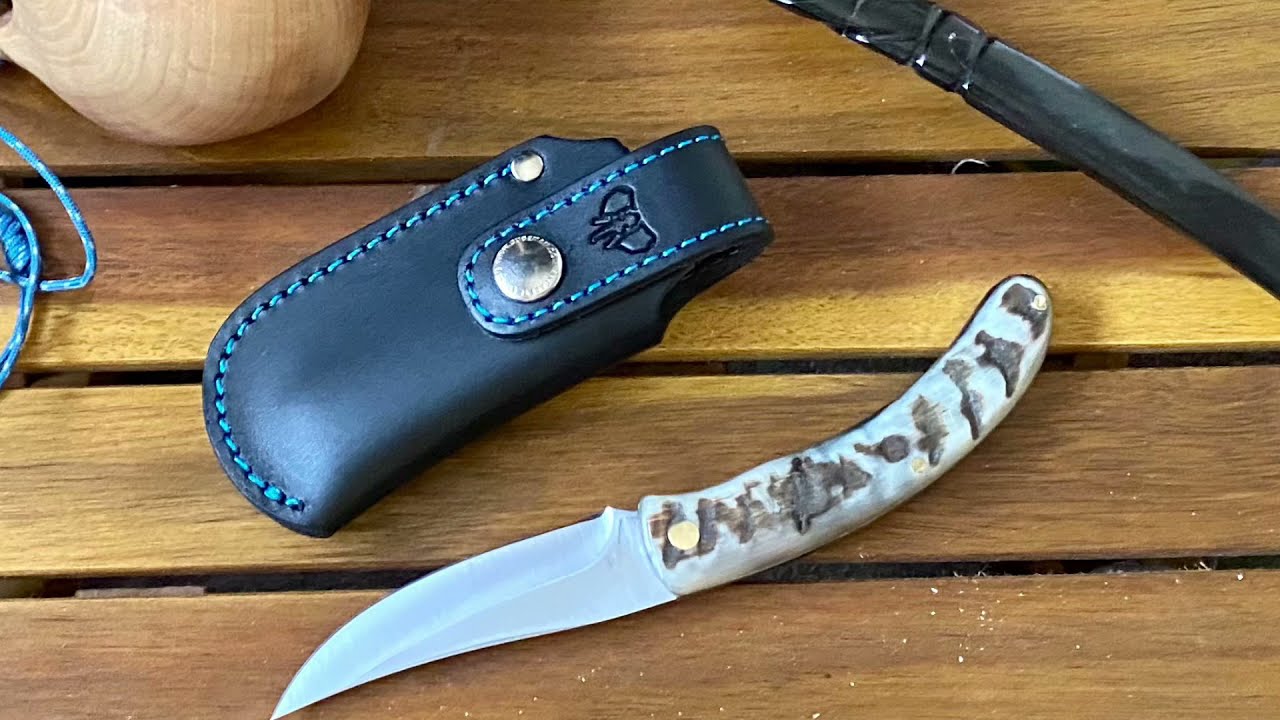 Couteau de chasse Cudeman avec manche en corne de mouflon