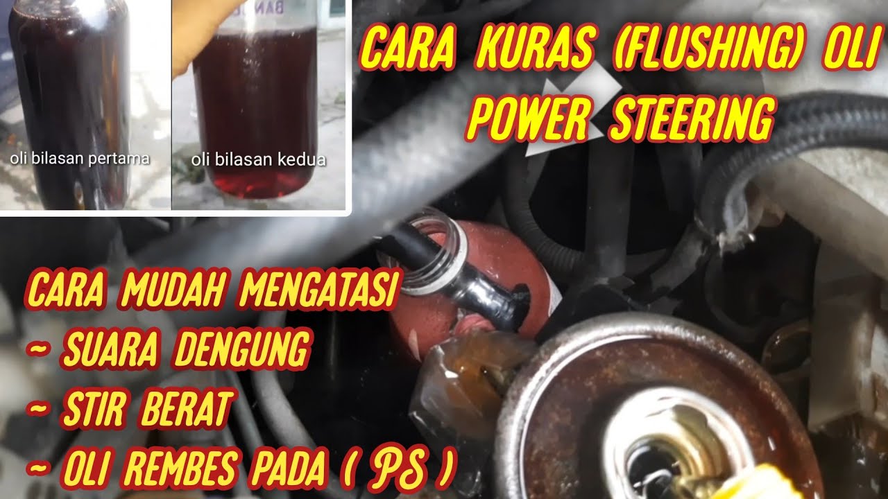 cara kuras oli power steering great corolla (all new corolla)
