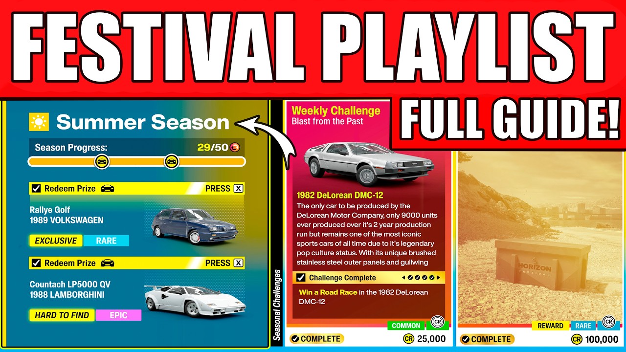 Forza Horizon 6 Festival Playlist Summer Season - Series 2 Full Guide & Rewards