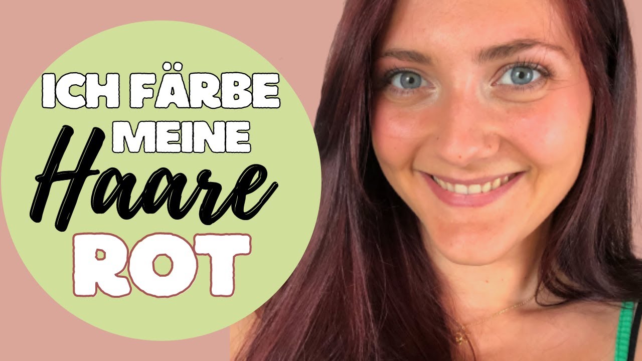 Ich FÄRBE meine HAARE BRAUN zu ROT - vegane Haarfarbe