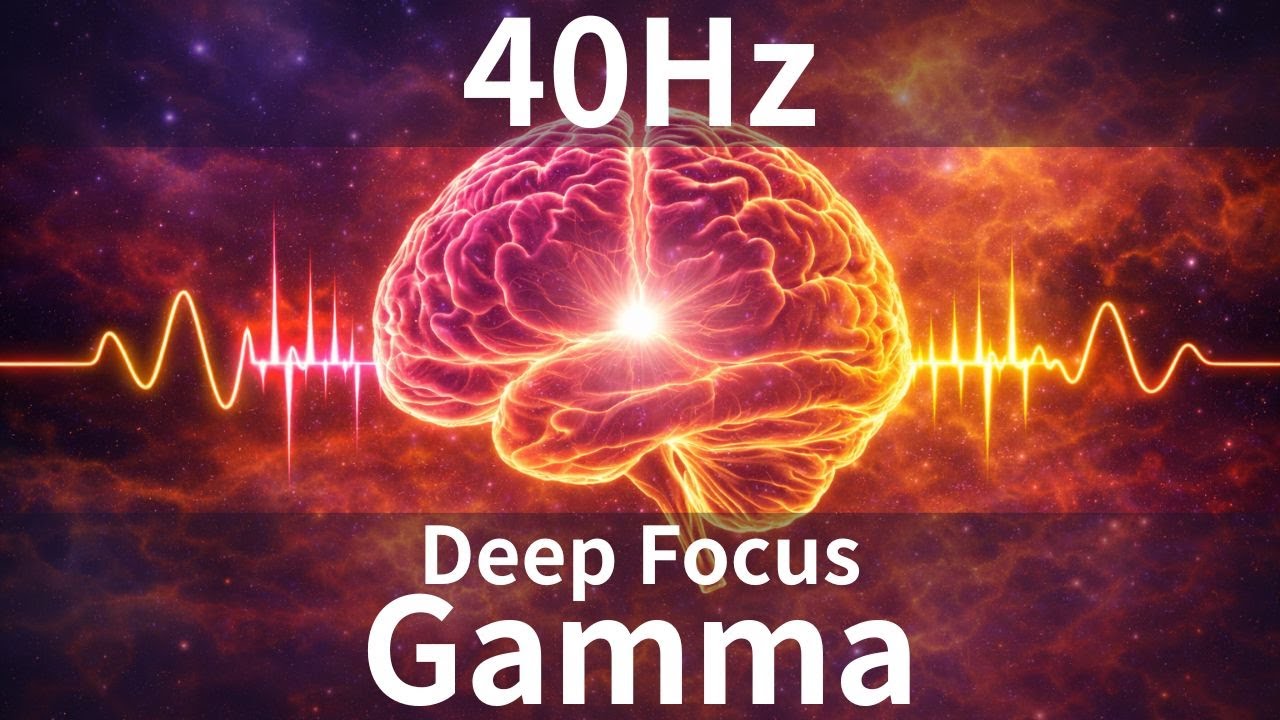 Pure 40Hz Gamma Waves: Ultra-Stable Focus Field (No Music)