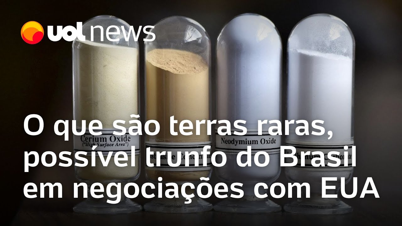 Terras raras: minerais essenciais para tecnologia podem ser trunfo do Brasil contra tarifas dos EUA