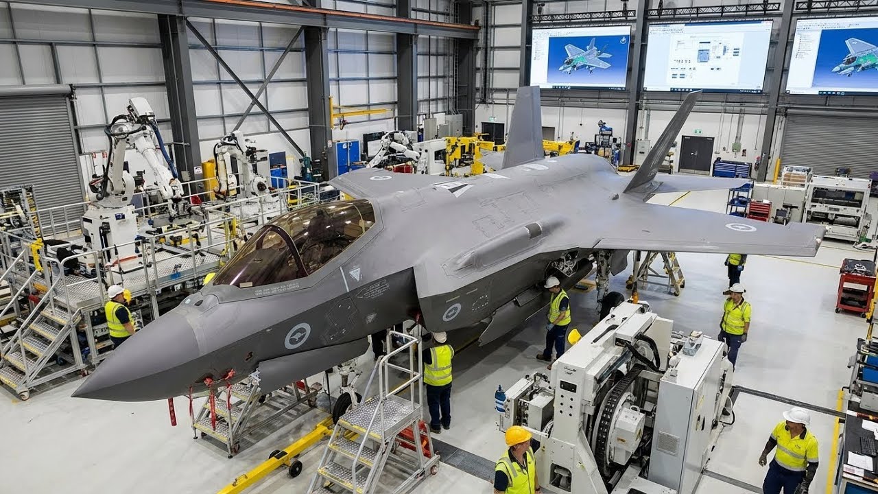 Inside the Factory: F-35A Lightning II DAS Sensor Integration & 360-Degree Vision System