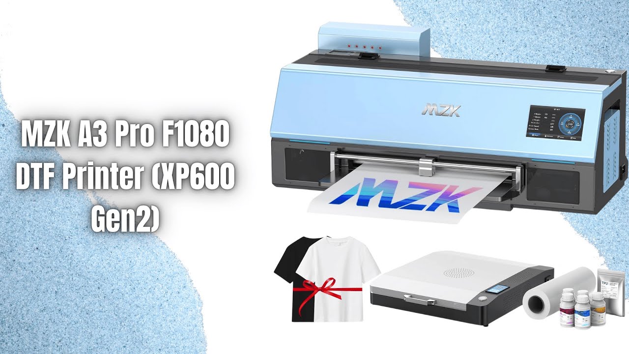 MZK A3 Pro F1080 DTF Printer Review | Fast & Beginner Friendly?