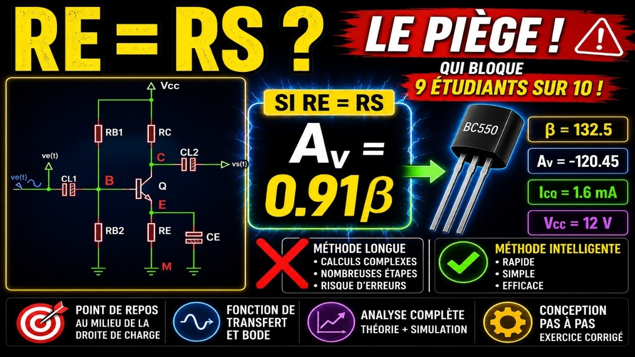 Re = Rs : le piège qui bloque 9 étudiants sur 10