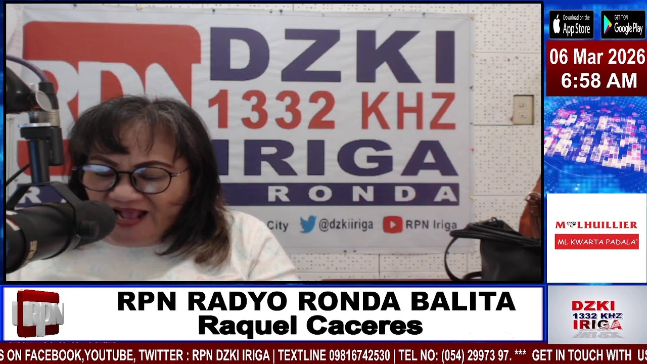 RPN RADYO RONDA BALITA (Umaga)| | MAR 6,2026