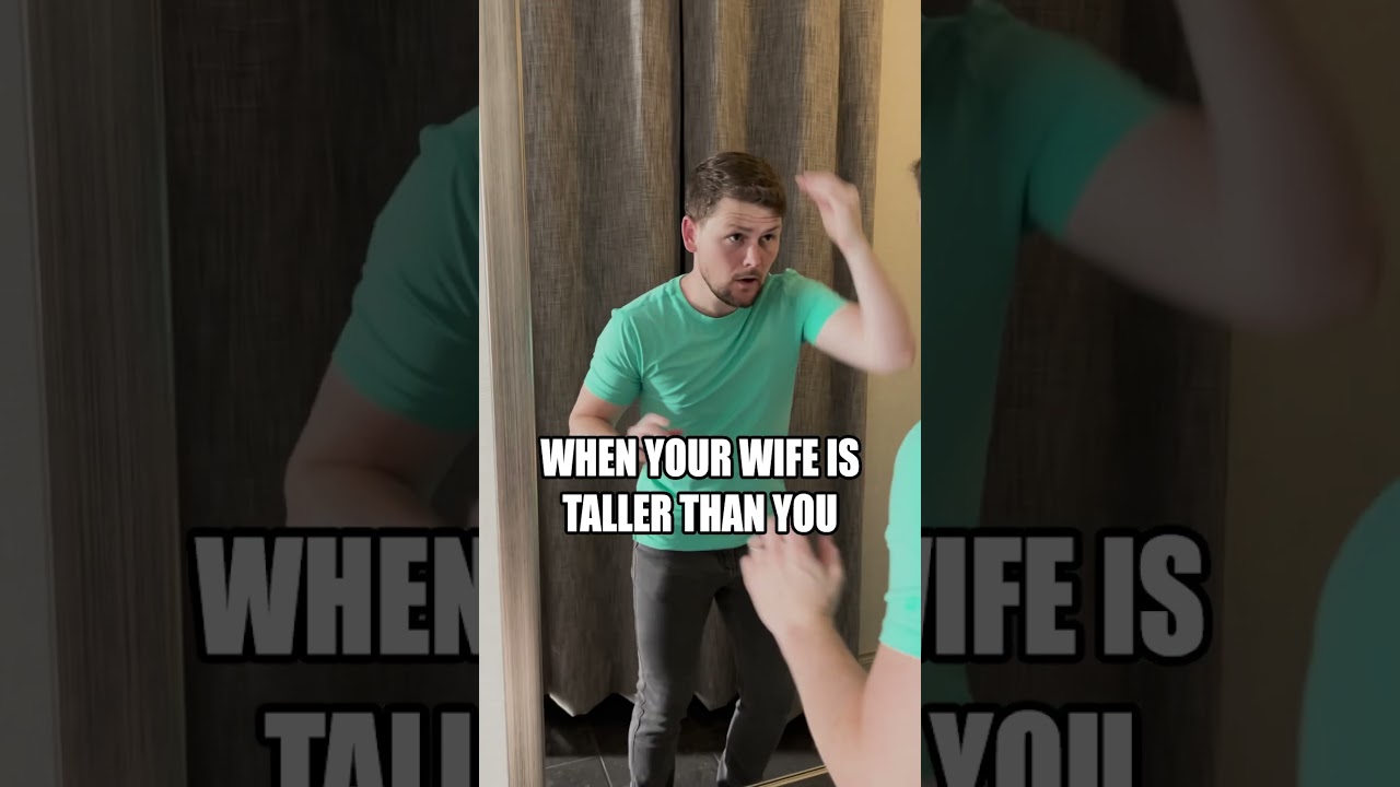 When Your Wife Is Taller Than You | Drew Lynch |&nbsp;#shortking #standup #sketch #comedy #shorts