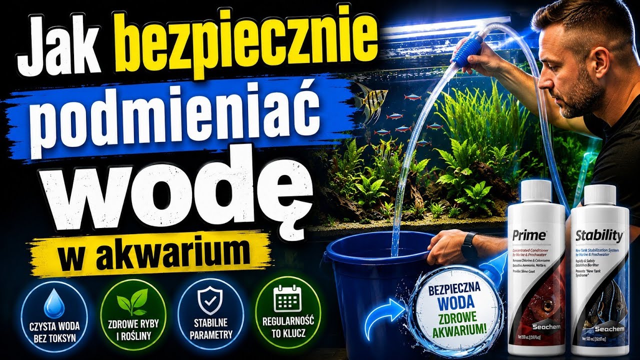 ​🐟 Jak bezpiecznie podmieniać wodę w akwarium? Podmiana wody krok po kroku!