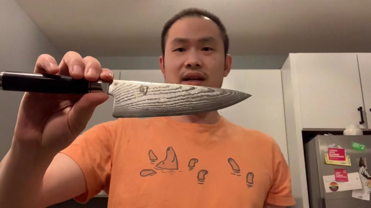 Testing the Shun knife!
