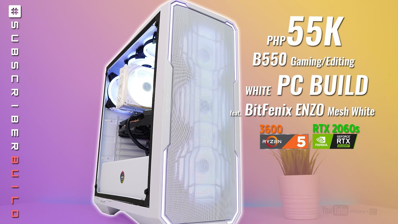 VLOG: 55K Php Gaming/Editing B550 WHITE PC Build Ryzen 5 3600 I RTX 2060 Super [Ph]