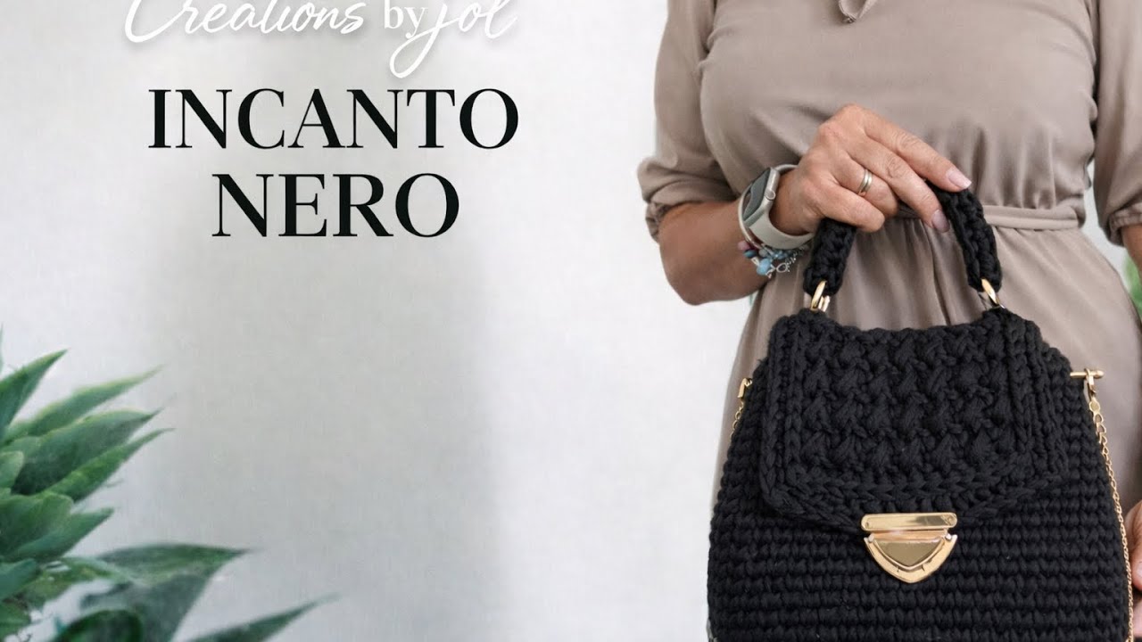Borsa in fettuccia facilissima e molto chic / INCANTO NERO