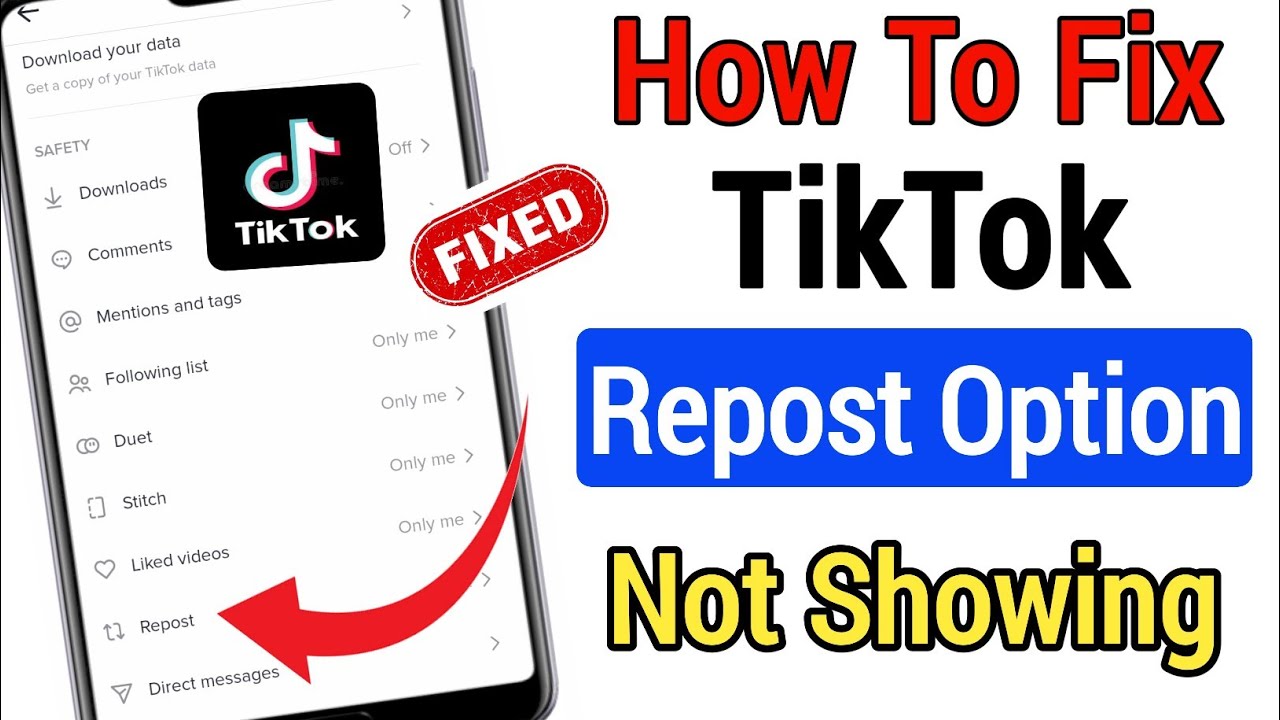 How To Fix TikTok Repost Option Not Showing (Update 2022) || Fix TikTok Repost Option Missing