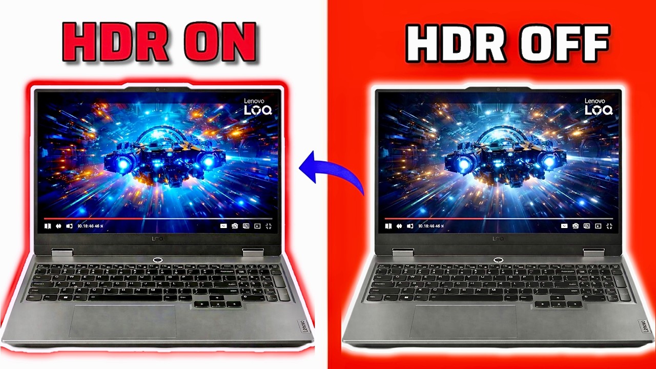 Enable HDR in Lenovo LOQ 😱 Display Becomes Crazy!