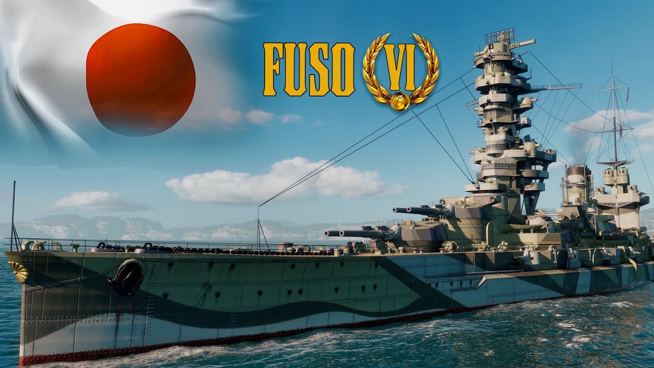 FUSO КОРОЛЬ АРТИЛЛЕРИИ ! Японский линкор 6 уровня WORLD OF WARSHIPS