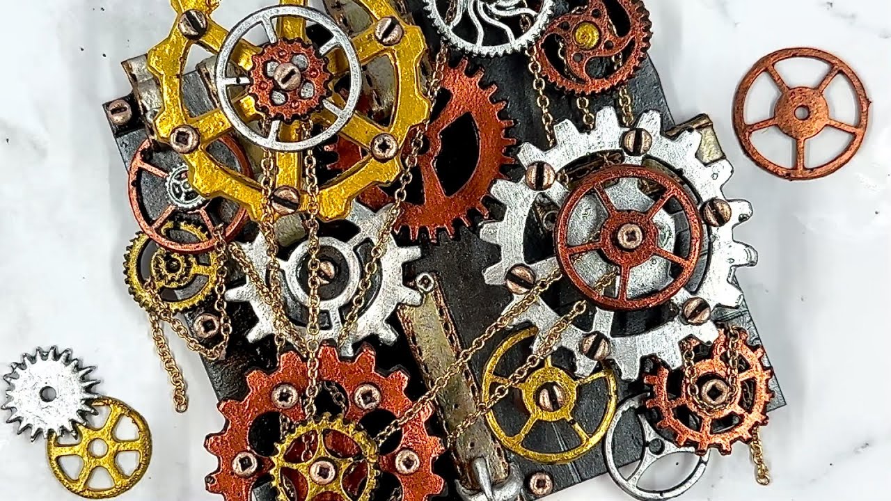POLYMER CLAY STEAMPUNK TUTORIAL: STEAMPUNK ELEMENTS: GEARS...