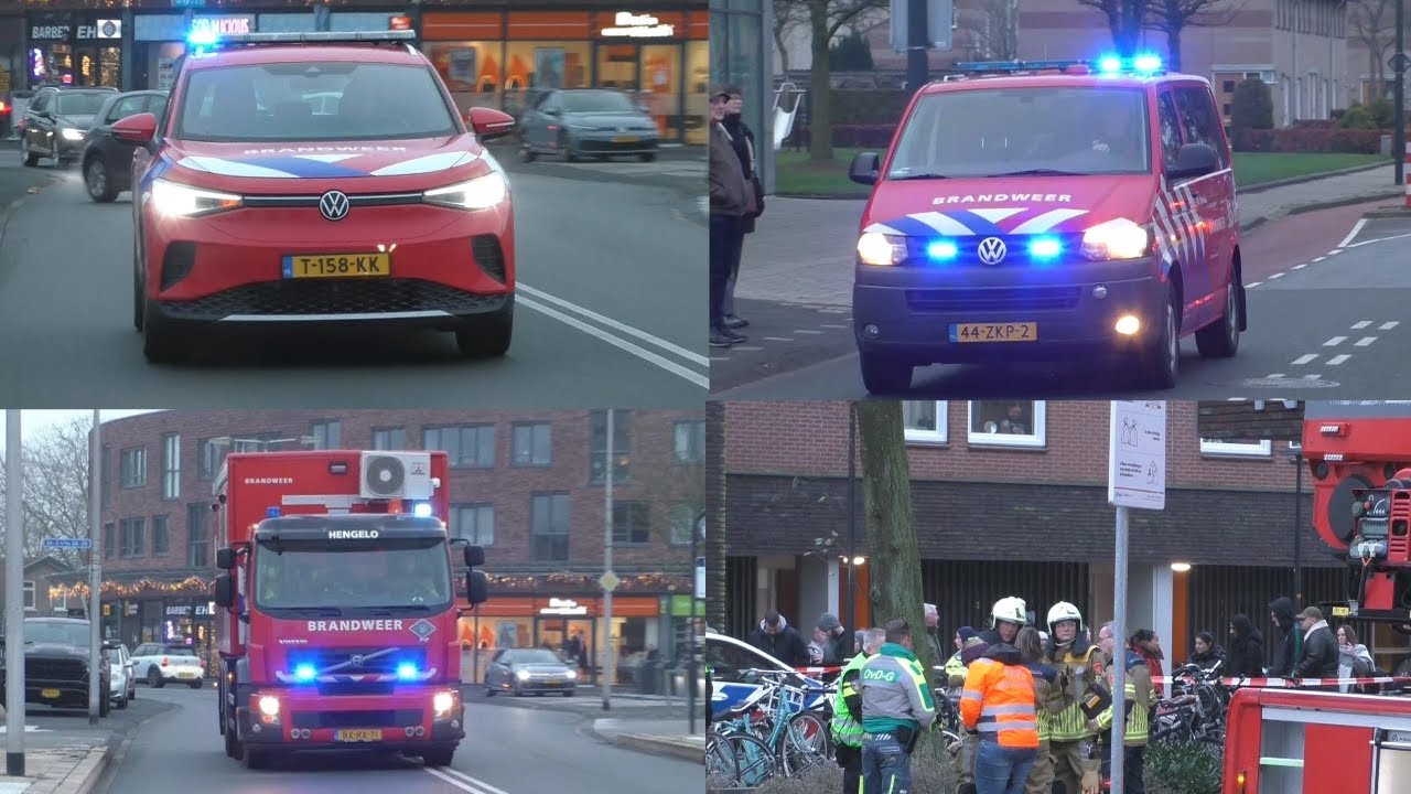 (Primeur!) Zeer Grote brand in een flat in Hengelo! Brandweer met spoed onderweg!