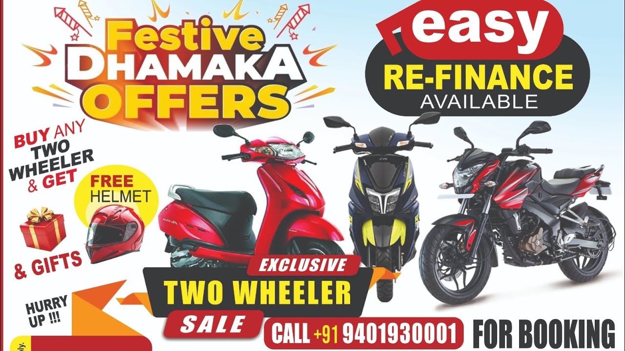 Festival Dhamaka offers 🎁 S.S Motors Easy Refinance second hand two wheeler scooty and bike 