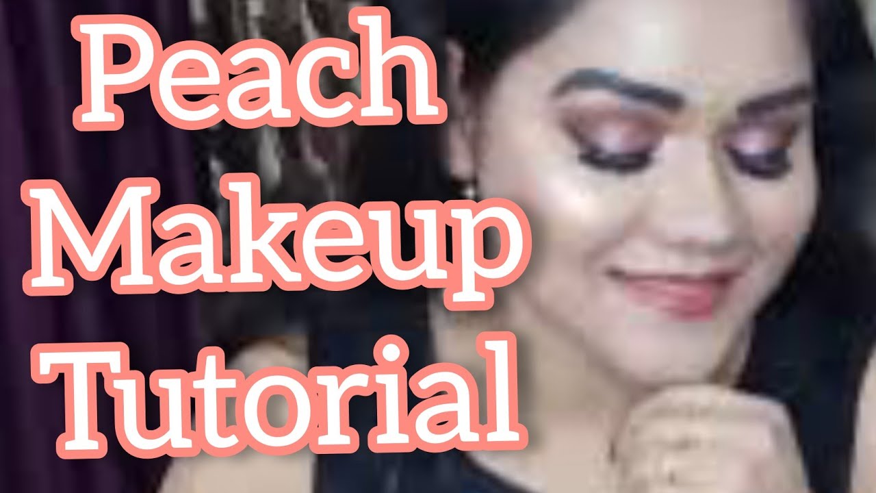 Peach Makeup tutorial || Peach eye makeup look for beginners #peachmakeup