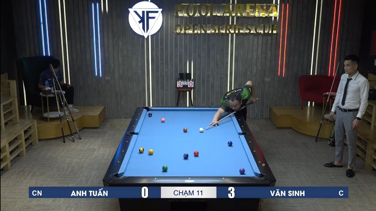 Billiards pool 10 ball Nguyễn Anh Tuấn 'Tkon' vs Văn Sinh race to 11/3
