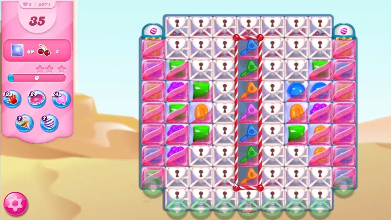 Candy Crush Saga Level 8071 NO BOOSTERS