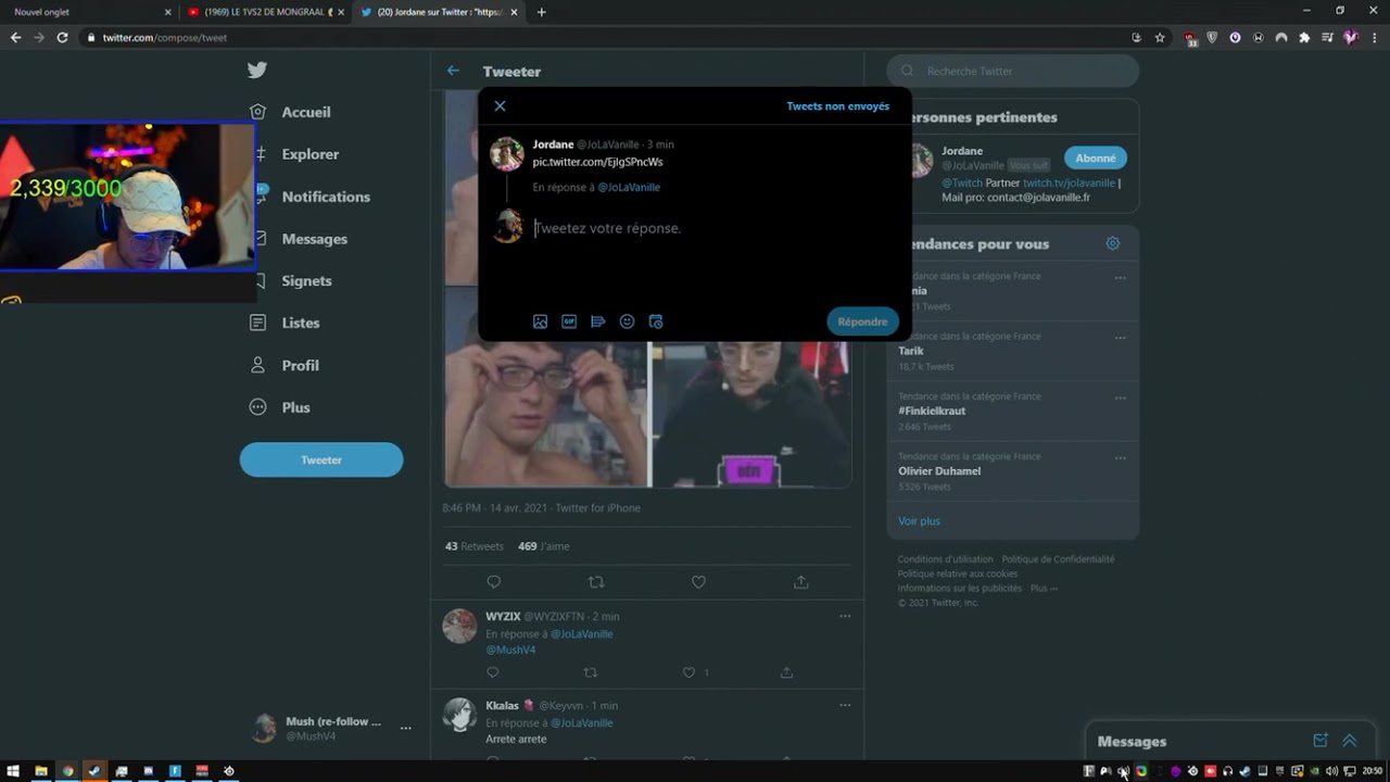 Mushway ouvre son cheat fornite sans faire exprès