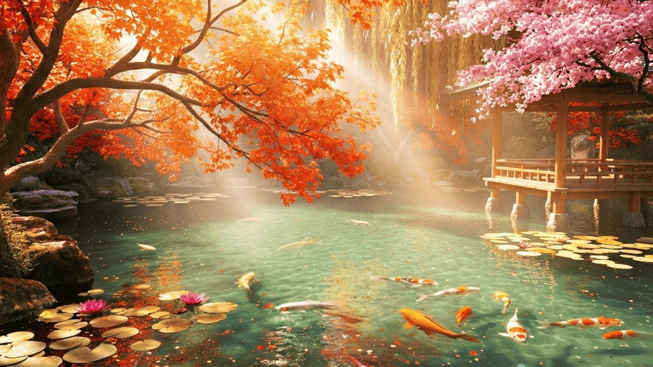 Escape Reality ✨ Magical Dreamscape Koi Pond & Find Inner Peace 🌸
