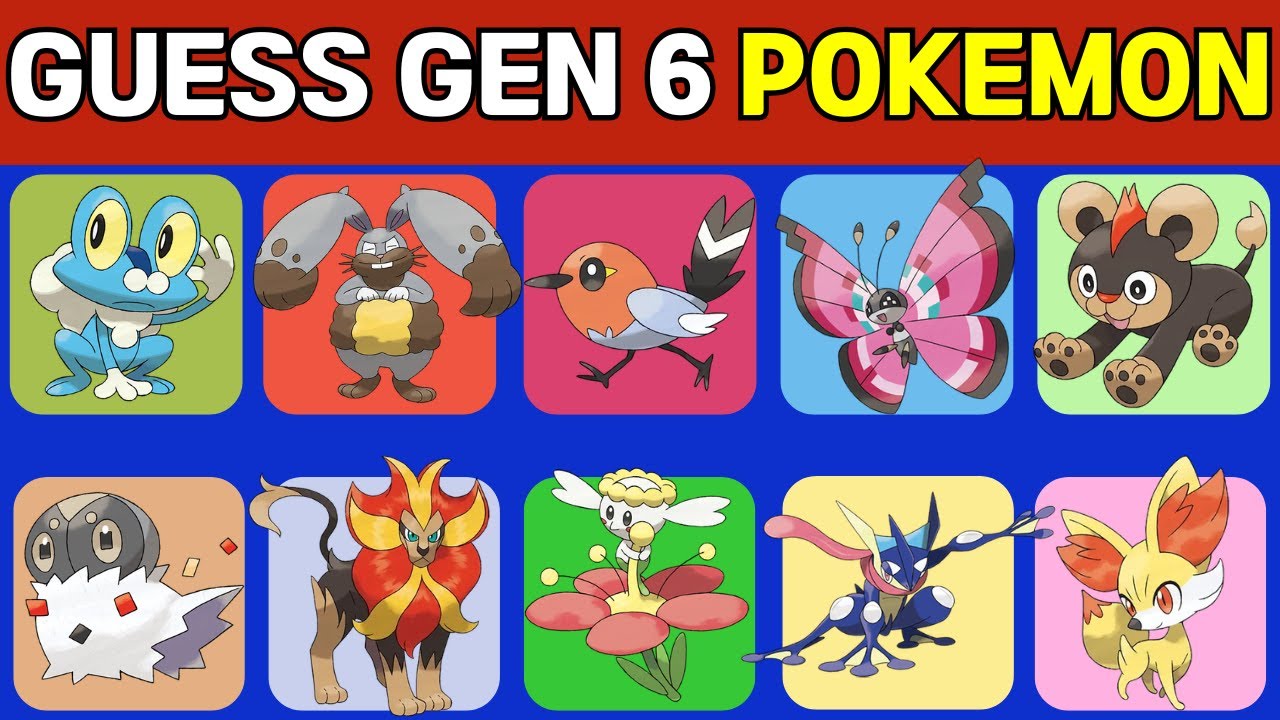 20 Name That Pokémon! Gen 6 Quiz for True Fans!