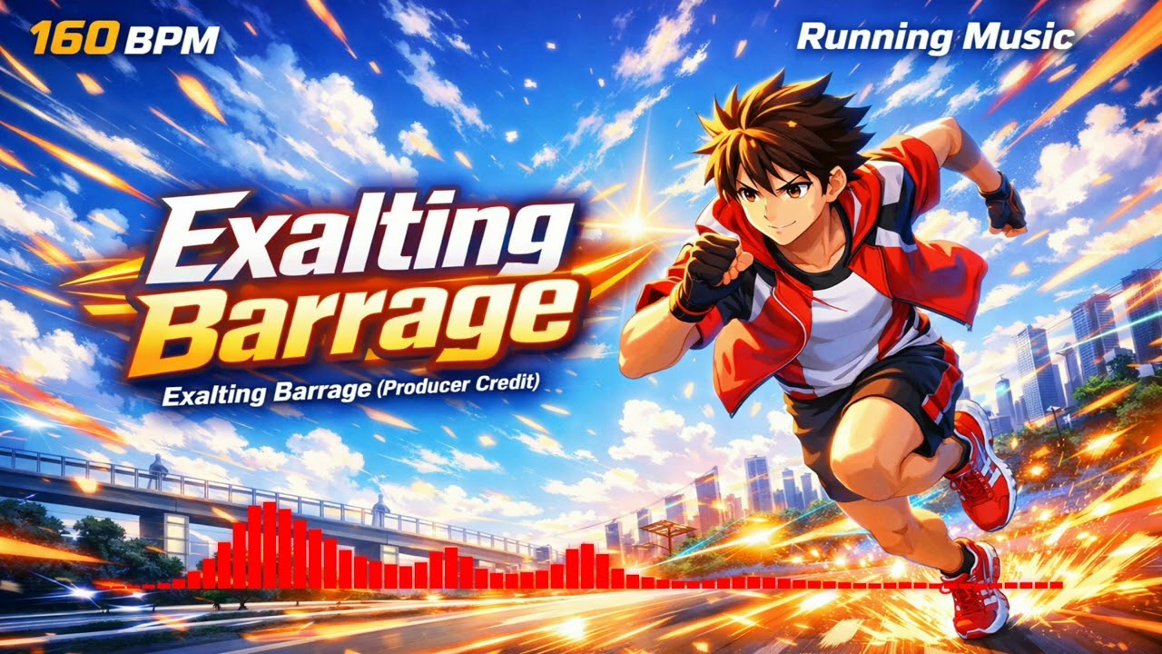160 BPM Running Music – Uplifting Anime Workout - Exalting Barrage
